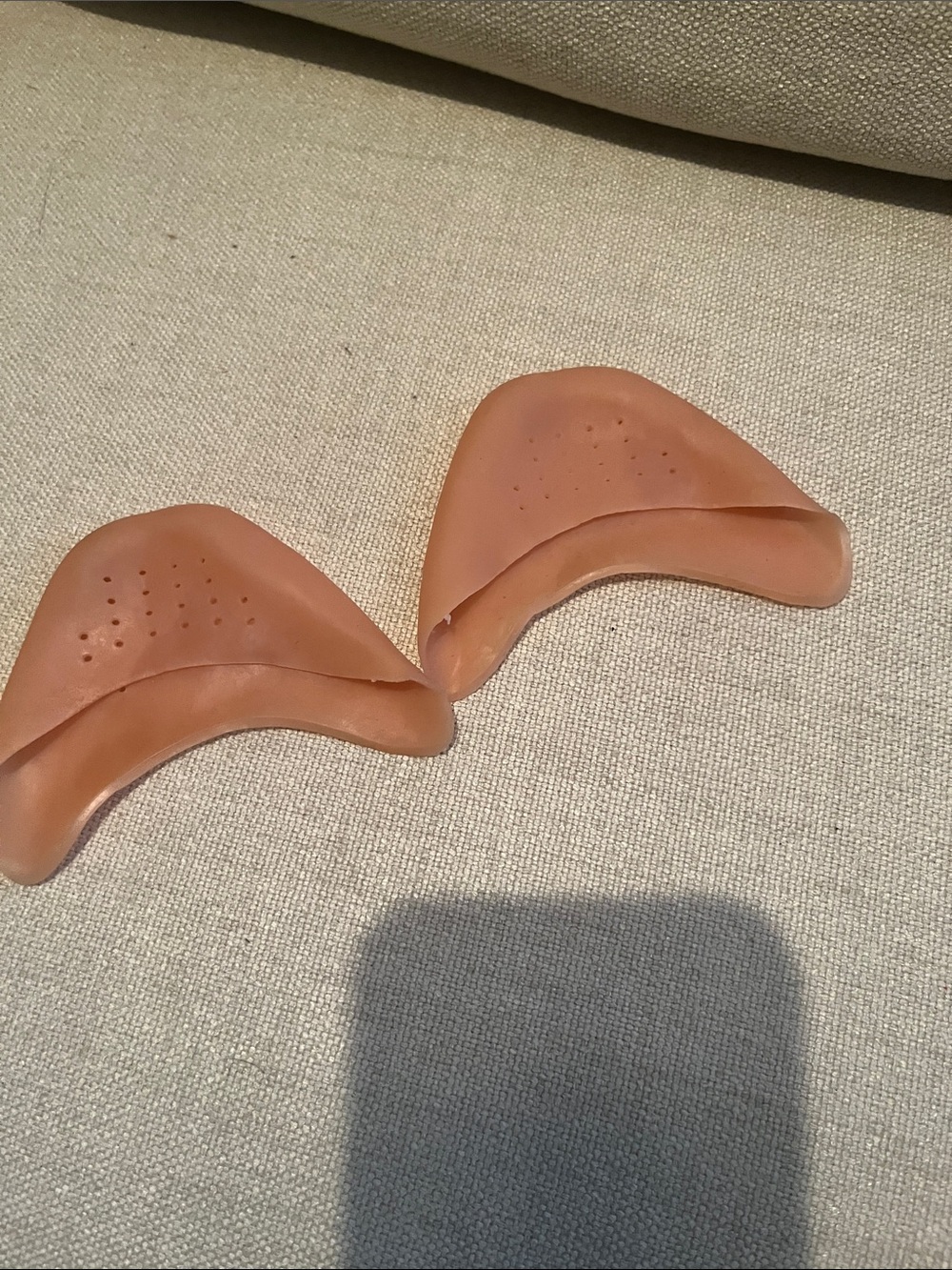 Silicone Toe Pads in Nude Peach